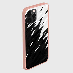 Чехол для iPhone 12 Pro Max Black & white, цвет: 3D-светло-розовый — фото 2