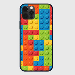Чехол для iPhone 12 Pro Max Лего конструктор, цвет: 3D-черный