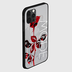 Чехол для iPhone 12 Pro Max Depeche Mode: Red Rose, цвет: 3D-черный — фото 2