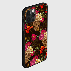 Чехол для iPhone 12 Pro Max Черепа, цвет: 3D-черный — фото 2