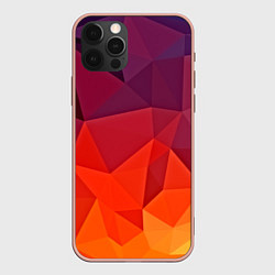 Чехол для iPhone 12 Pro Max Geometric, цвет: 3D-светло-розовый