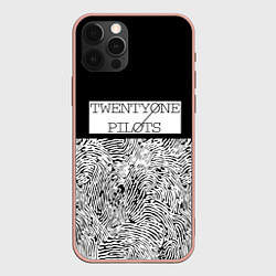 Чехол для iPhone 12 Pro Max Twenty one pilots: Duo colour, цвет: 3D-светло-розовый