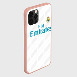 Чехол для iPhone 12 Pro Max Real Madrid, цвет: 3D-светло-розовый — фото 2