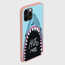Чехол для iPhone 12 Pro Max Shark: Hug me, цвет: 3D-светло-розовый — фото 2