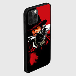 Чехол для iPhone 12 Pro Max Red Dead Redemption, цвет: 3D-черный — фото 2