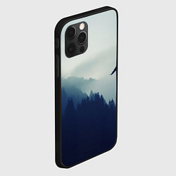 Чехол для iPhone 12 Pro Max Орел над Лесом, цвет: 3D-черный — фото 2