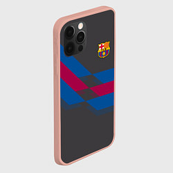 Чехол для iPhone 12 Pro Max Barcelona FC: Dark style, цвет: 3D-светло-розовый — фото 2