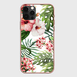 Чехол для iPhone 12 Pro Max Таинственный остров, цвет: 3D-светло-розовый