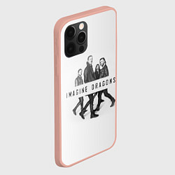 Чехол для iPhone 12 Pro Max Imagine Dragons: White, цвет: 3D-светло-розовый — фото 2