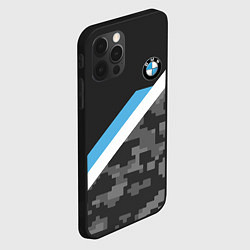 Чехол для iPhone 12 Pro Max BMW: Pixel Military, цвет: 3D-черный — фото 2