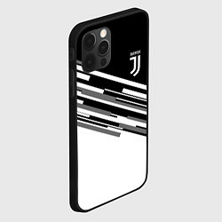 Чехол для iPhone 12 Pro Max FC Juventus: B&W Line, цвет: 3D-черный — фото 2