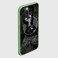 Чехол для iPhone 12 Pro Max AC/DC: Black Devil, цвет: 3D-салатовый — фото 2