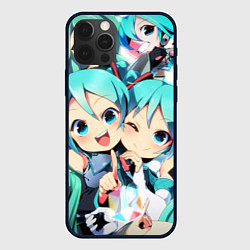 Чехол для iPhone 12 Pro Max Vocaloid, цвет: 3D-черный