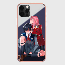 Чехол для iPhone 12 Pro Max Darling in the FranXX, цвет: 3D-светло-розовый