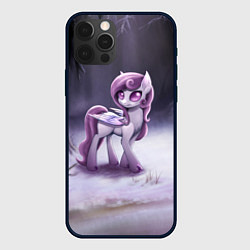 Чехол для iPhone 12 Pro Max Violet Pony, цвет: 3D-черный