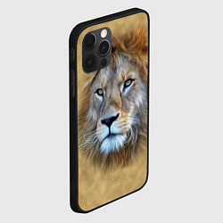 Чехол для iPhone 12 Pro Max Песчаный лев, цвет: 3D-черный — фото 2