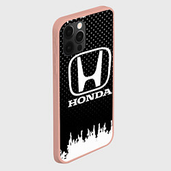 Чехол для iPhone 12 Pro Max Honda: Black Side, цвет: 3D-светло-розовый — фото 2