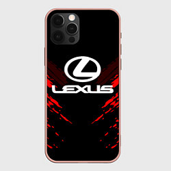 Чехол для iPhone 12 Pro Max Lexus: Red Anger, цвет: 3D-светло-розовый