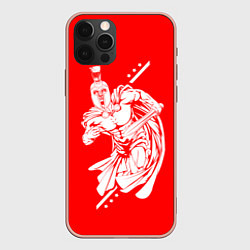 Чехол для iPhone 12 Pro Max Спартанский гладиатор, цвет: 3D-светло-розовый