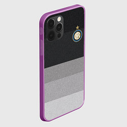 Чехол для iPhone 12 Pro Max ФК Интер: Серый стиль, цвет: 3D-сиреневый — фото 2