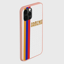 Чехол для iPhone 12 Pro Max Armenia Line, цвет: 3D-светло-розовый — фото 2