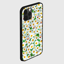 Чехол для iPhone 12 Pro Max Полевые ромашки, цвет: 3D-черный — фото 2