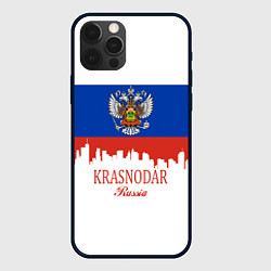 Чехол для iPhone 12 Pro Max Krasnodar, Russia, цвет: 3D-черный