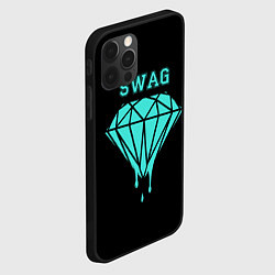 Чехол для iPhone 12 Pro Max Swag diamond, цвет: 3D-черный — фото 2