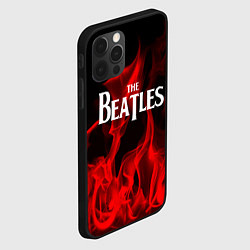 Чехол для iPhone 12 Pro Max The Beatles: Red Flame, цвет: 3D-черный — фото 2