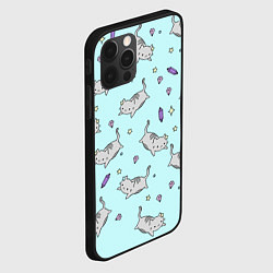 Чехол для iPhone 12 Pro Max Кавайные котики, цвет: 3D-черный — фото 2
