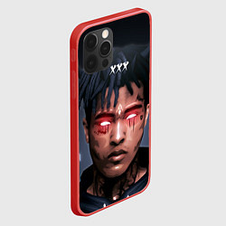 Чехол для iPhone 12 Pro Max XXXTentacion Demon, цвет: 3D-красный — фото 2