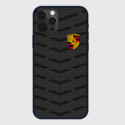 Чехол для iPhone 12 Pro Max Porsche: Grey Sport, цвет: 3D-черный