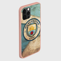 Чехол для iPhone 12 Pro Max FC Man City: Old Style, цвет: 3D-светло-розовый — фото 2