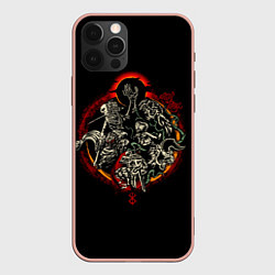 Чехол для iPhone 12 Pro Max Berserk Devils, цвет: 3D-светло-розовый