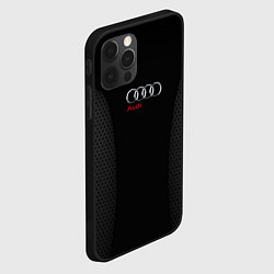 Чехол для iPhone 12 Pro Max Audi Carbon, цвет: 3D-черный — фото 2