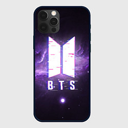 Чехол для iPhone 12 Pro Max BTS: Violet Space, цвет: 3D-черный
