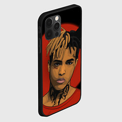 Чехол для iPhone 12 Pro Max XXXTentacion: Red Sun, цвет: 3D-черный — фото 2