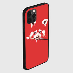 Чехол для iPhone 12 Pro Max Красная панда с кисточкой, цвет: 3D-черный — фото 2