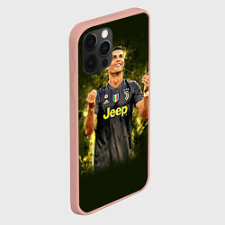 Чехол для iPhone 12 Pro Max Ronaldo: Juve Sport, цвет: 3D-светло-розовый — фото 2