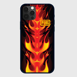 Чехол для iPhone 12 Pro Max PUBG: Hell Flame, цвет: 3D-черный