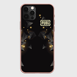 Чехол для iPhone 12 Pro Max PUBG: Night Fireflies, цвет: 3D-светло-розовый