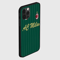 Чехол для iPhone 12 Pro Max AC Milan: Green Form, цвет: 3D-черный — фото 2