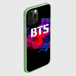 Чехол для iPhone 12 Pro Max BTS: Colors Explode, цвет: 3D-салатовый — фото 2