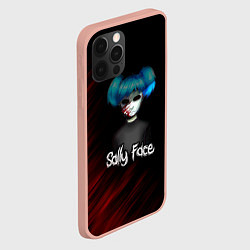 Чехол для iPhone 12 Pro Max Sally Face окровавленное лицо, цвет: 3D-светло-розовый — фото 2