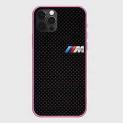Чехол для iPhone 12 Pro Max BMW M: Dark Side, цвет: 3D-малиновый