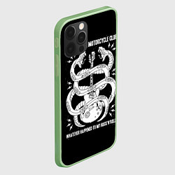Чехол для iPhone 12 Pro Max Black Rebel, цвет: 3D-салатовый — фото 2