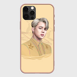 Чехол для iPhone 12 Pro Max Park Jimin, цвет: 3D-светло-розовый