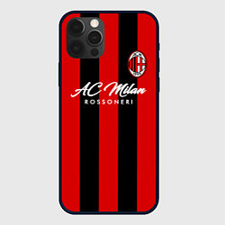 Чехол для iPhone 12 Pro Max AC Milan, цвет: 3D-черный