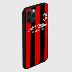 Чехол для iPhone 12 Pro Max AC Milan, цвет: 3D-черный — фото 2