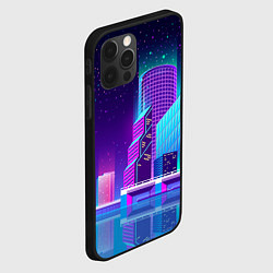 Чехол для iPhone 12 Pro Max Neon Nights, цвет: 3D-черный — фото 2